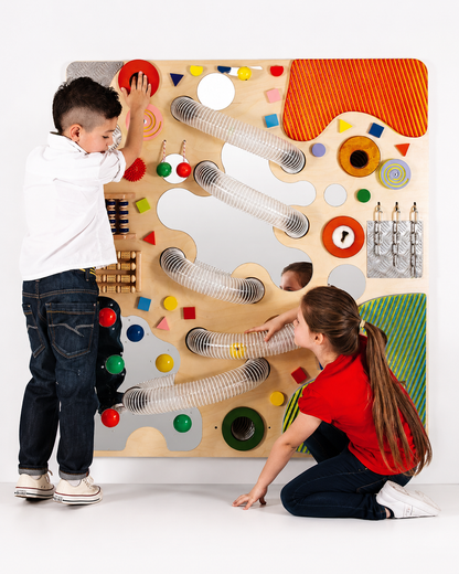 Kids Wooden Sensory Activity Wall Play Board
