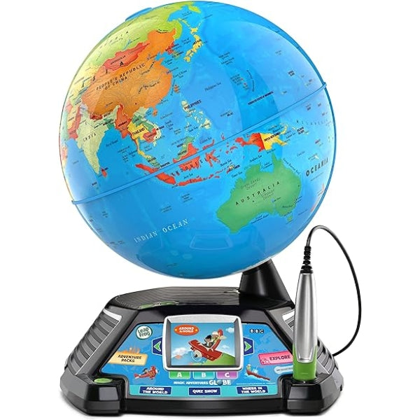 LeapFrog Magic Adventures Globe – Interactive Educational Toy with LCD Screen for Kids Ages 5+