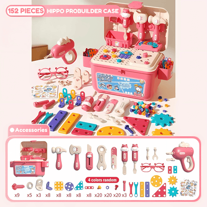 ToyBox™ All-in-One DIY Montessori Tool Box Set for Kids – Creative Building & STEM Play To