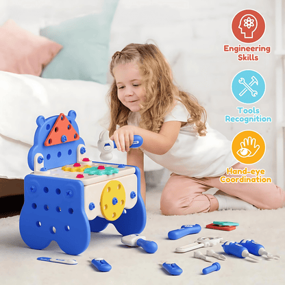 ToyBox™ All-in-One DIY Montessori Tool Box Set for Kids – Creative Building & STEM Play To