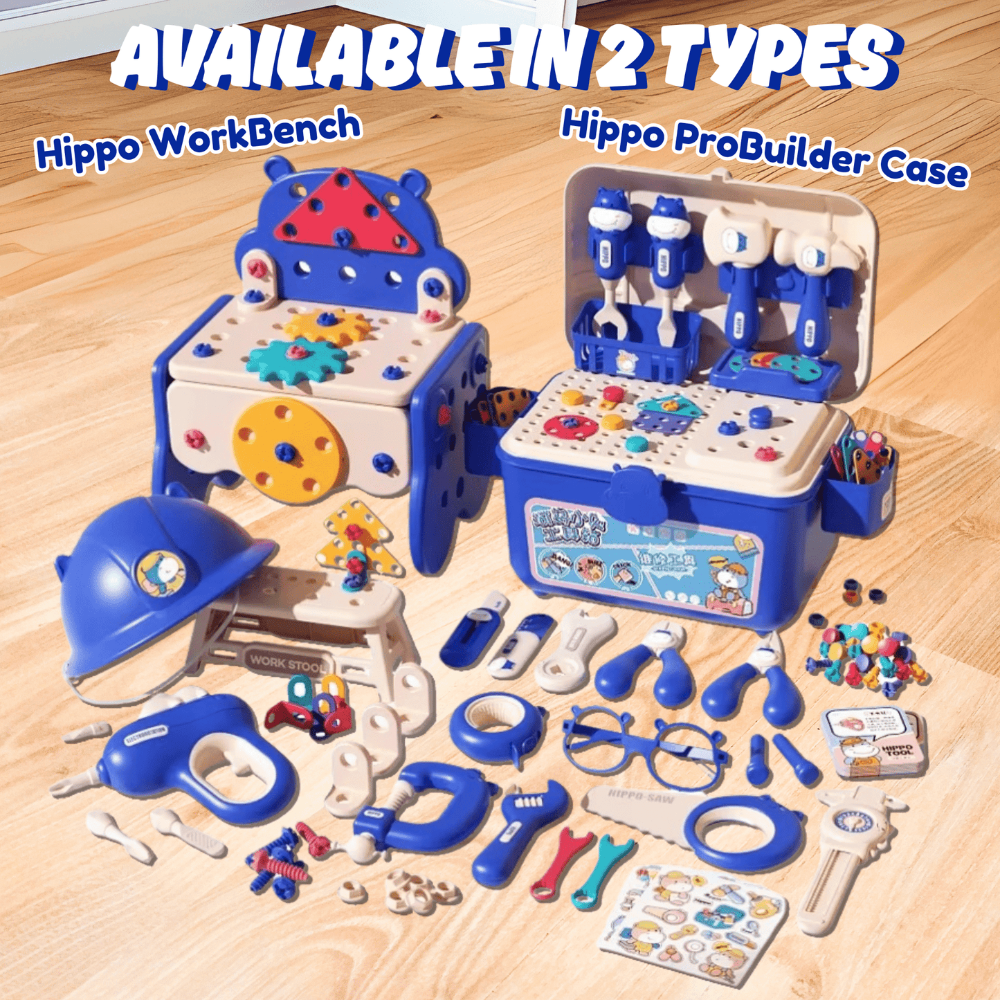 ToyBox™ All-in-One DIY Montessori Tool Box Set for Kids – Creative Building & STEM Play To