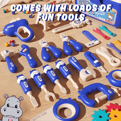 ToyBox™ All-in-One DIY Montessori Tool Box Set for Kids – Creative Building & STEM Play To
