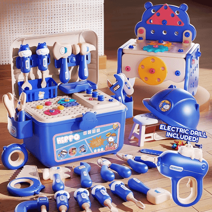 ToyBox™ All-in-One DIY Montessori Tool Box Set for Kids – Creative Building & STEM Play To