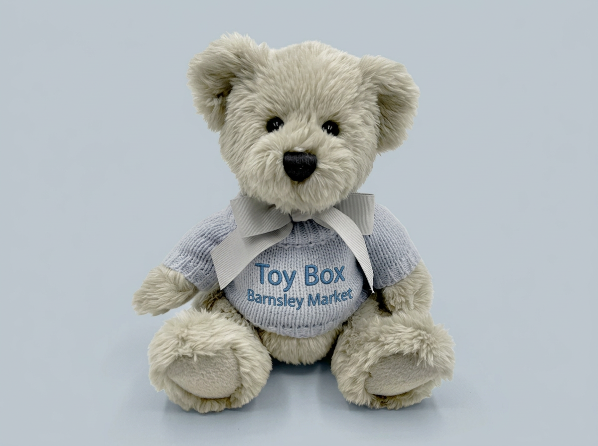 Personalised Berkeley Bear Blue Teddy – 20cm Plush with Embroidered Name
