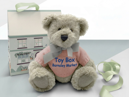 Personalised Berkeley Bear Pink Teddy – 20cm Plush with Embroidered Name