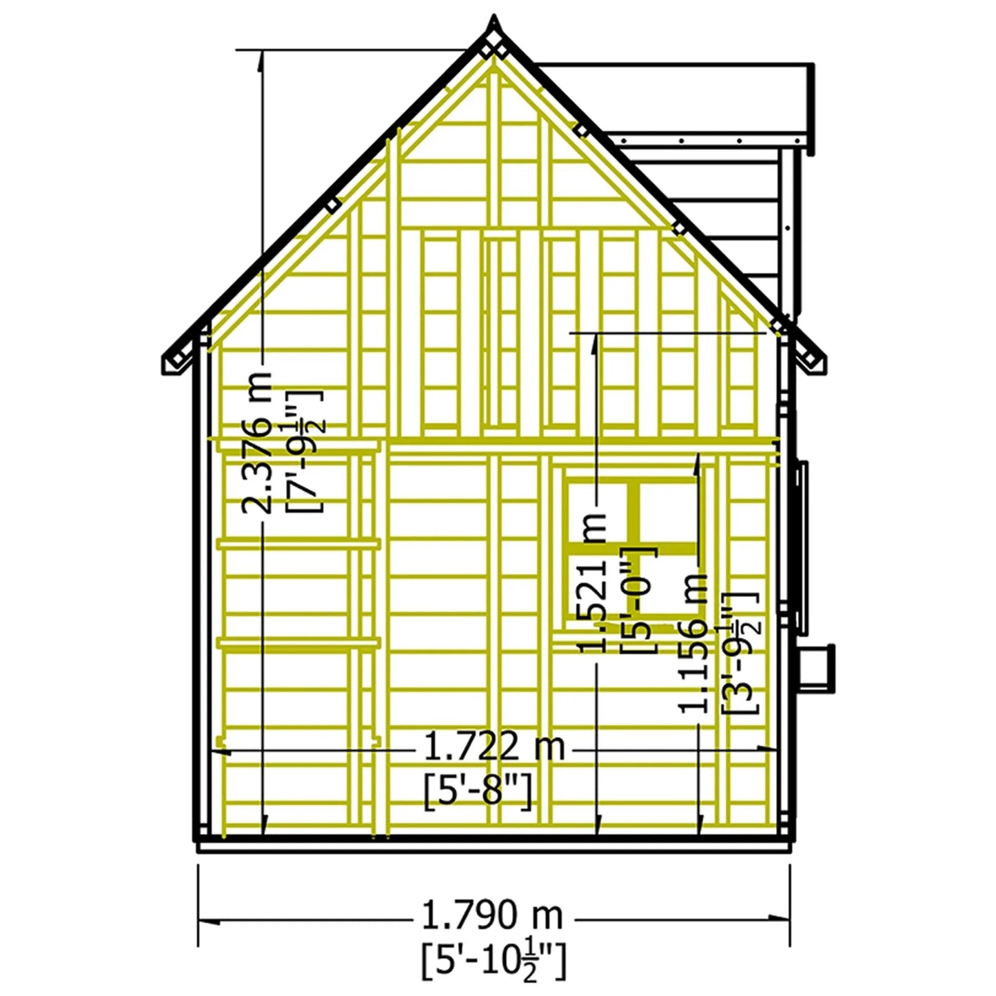 Shire Hatter's House 8x6ft Wooden Playhouse