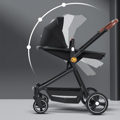 Foldable Twin Baby Stroller Double Pushchair Lightweight Travel Pram for Two Children