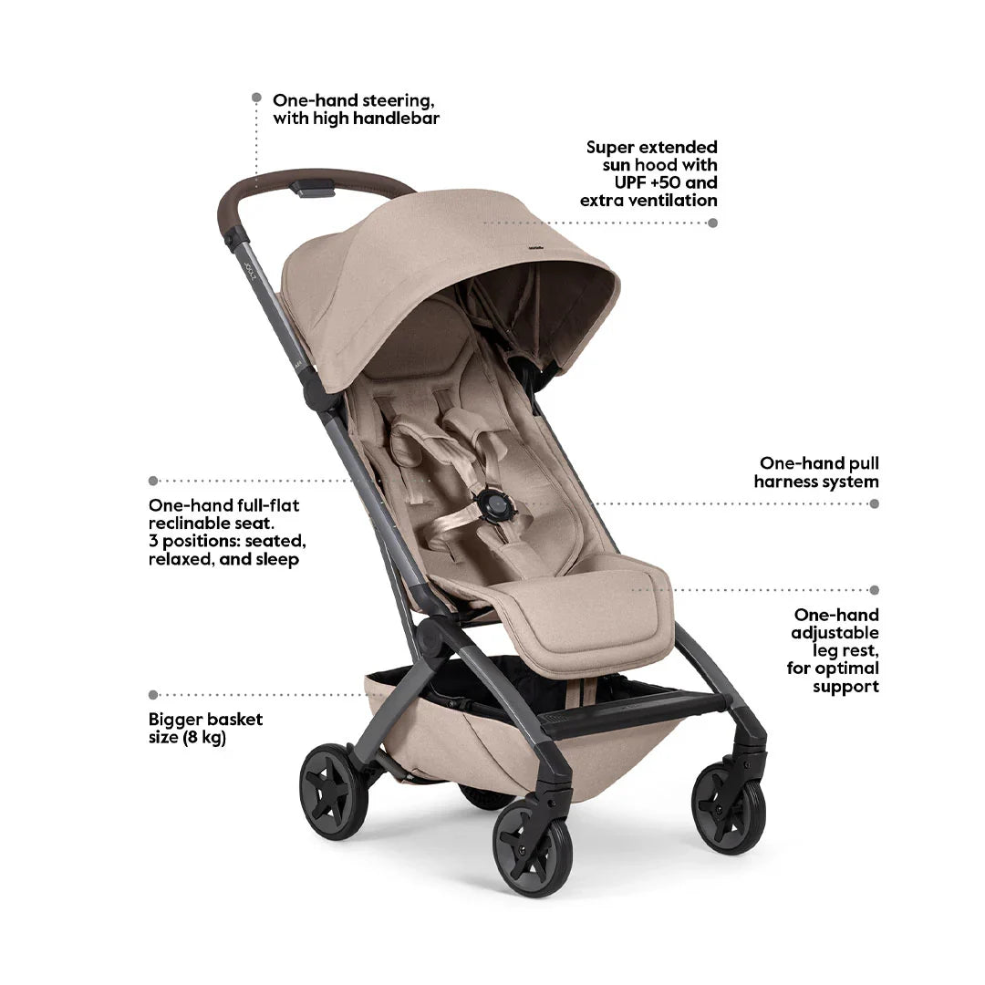 Joolz Aer2 Sandy Taupe Compact Travel Stroller