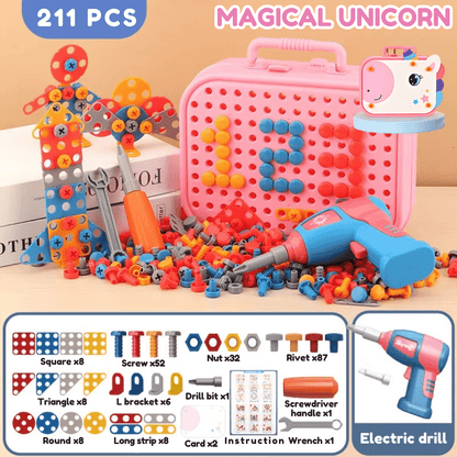 ToyBox™ DIY Montessori Tool Box Set for Kids – Creative STEM Building To