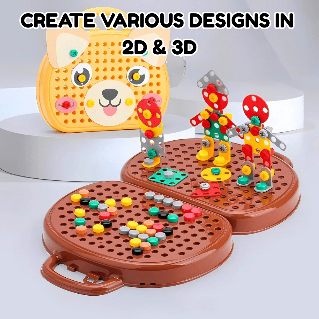 ToyBox™ DIY Montessori Tool Box Set for Kids – Creative STEM Building To