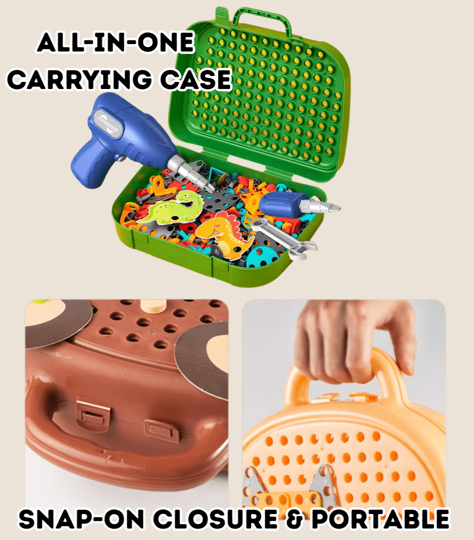 ToyBox™ DIY Montessori Tool Box Set for Kids – Creative STEM Building To