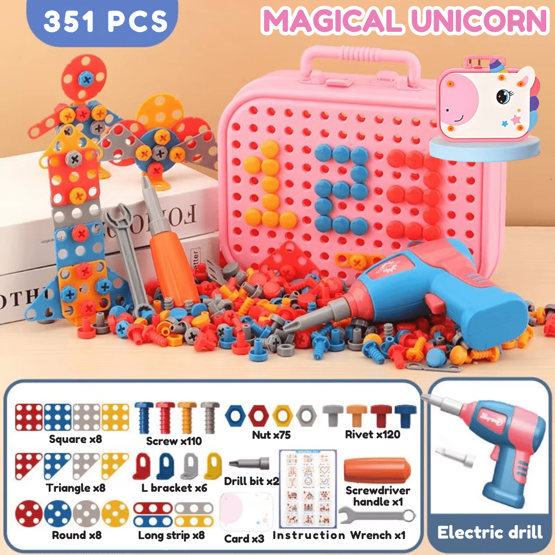 ToyBox™ DIY Montessori Tool Box Set for Kids – Creative STEM Building To