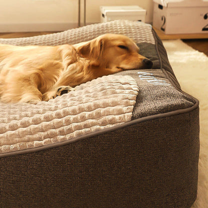 Large Brown Supportive Dog Mattress Bed 3XL