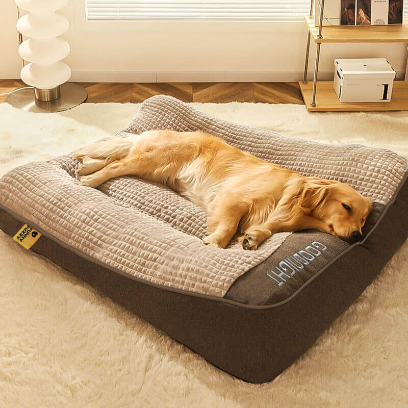 Large Brown Supportive Dog Mattress Bed 3XL