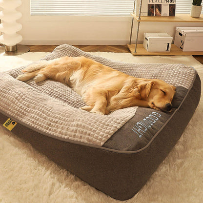 Large Brown Supportive Dog Mattress Bed 3XL
