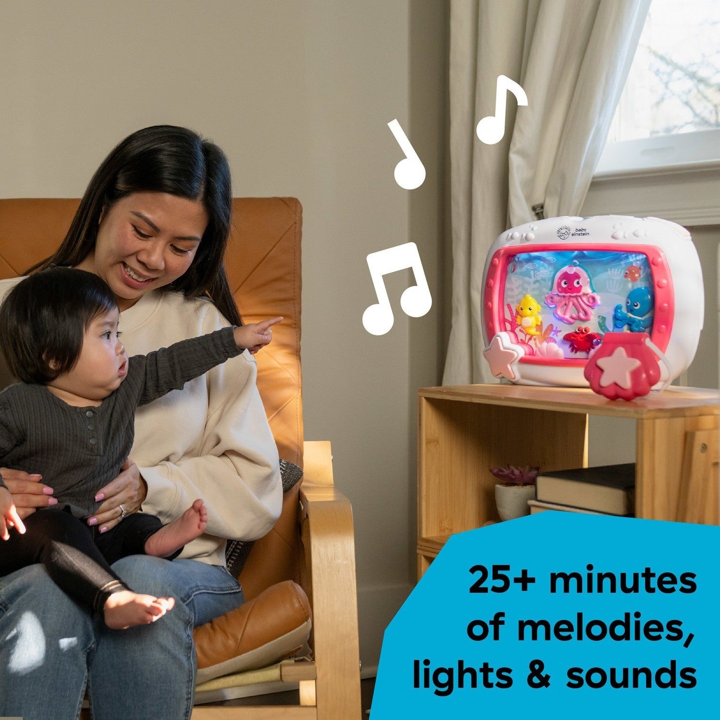 Baby Einstein Sea Dreams Soother Musical Crib Toy Pink – Suitable From Birth 0M+