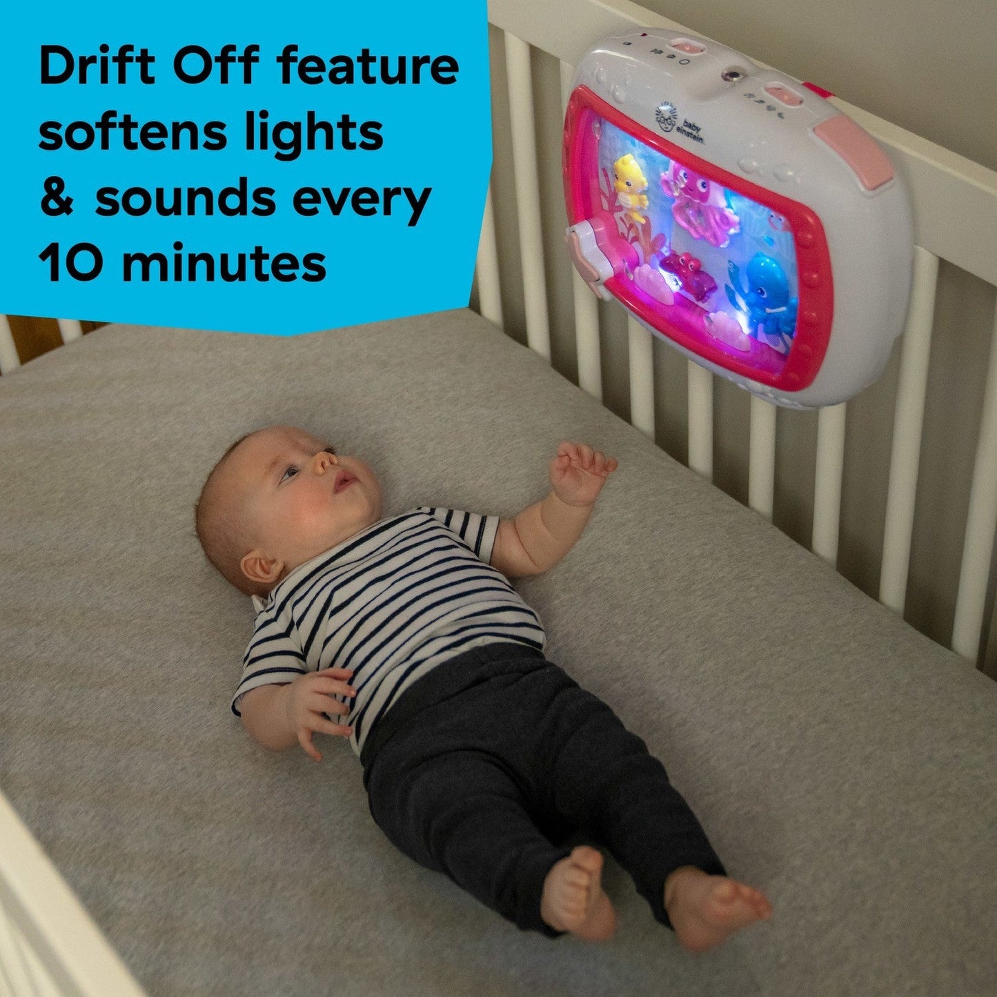 Baby Einstein Sea Dreams Soother Musical Crib Toy Pink – Suitable From Birth 0M+