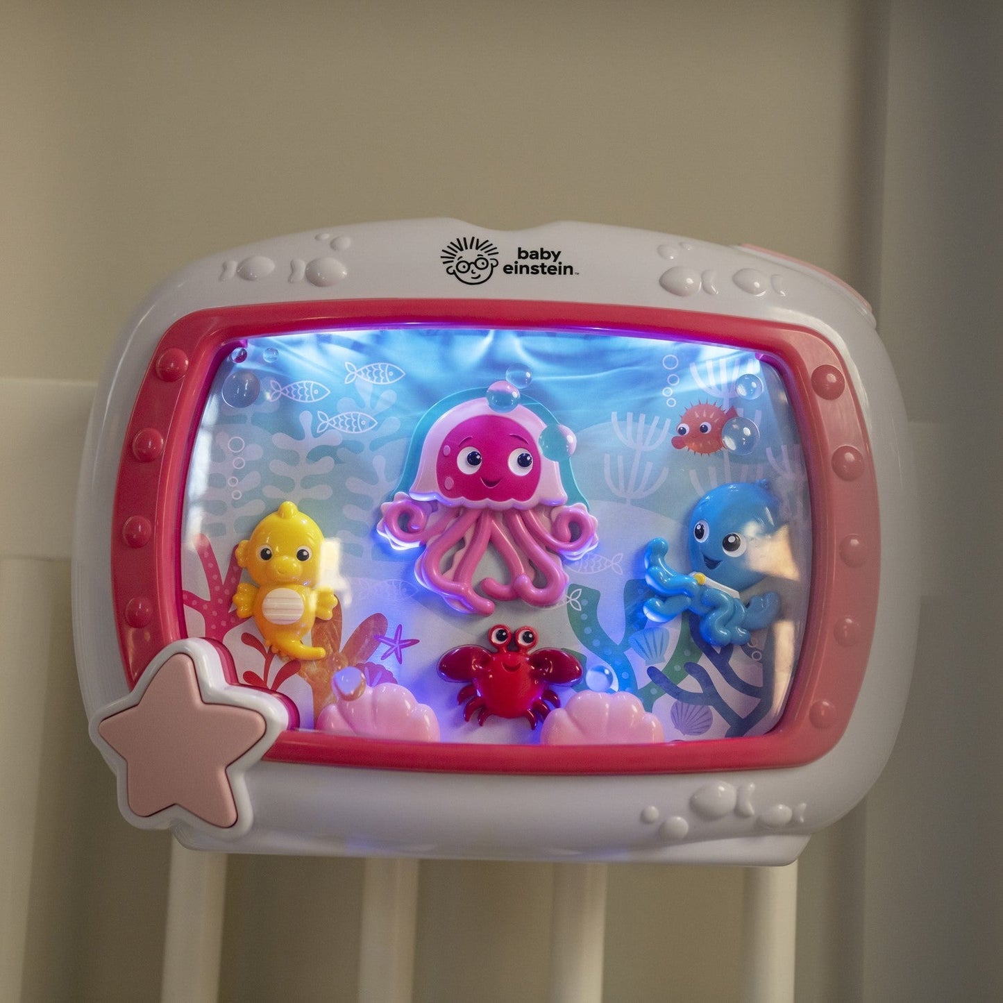 Baby Einstein Sea Dreams Soother Musical Crib Toy Pink – Suitable From Birth 0M+