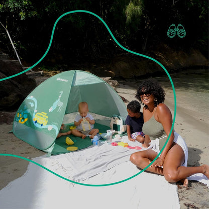 Badabulle Baby Sun Tent with UV Protection UPF 50+ – Portable Baby Sun Shade