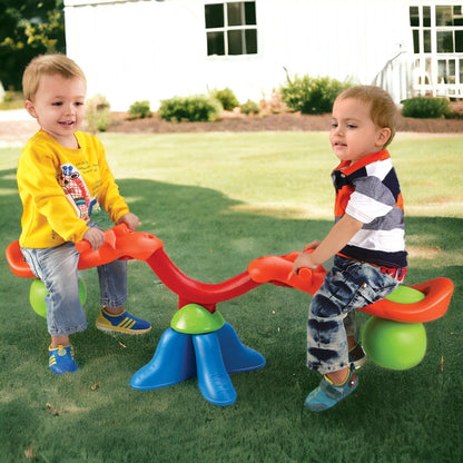 Kids Seesaw Teeter Totter Rotating Outdoor Garden Toy for Children Ages 3+