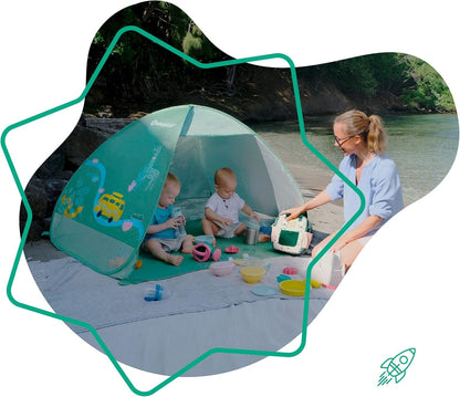 Badabulle Baby Sun Tent with UV Protection UPF 50+ – Portable Baby Sun Shade