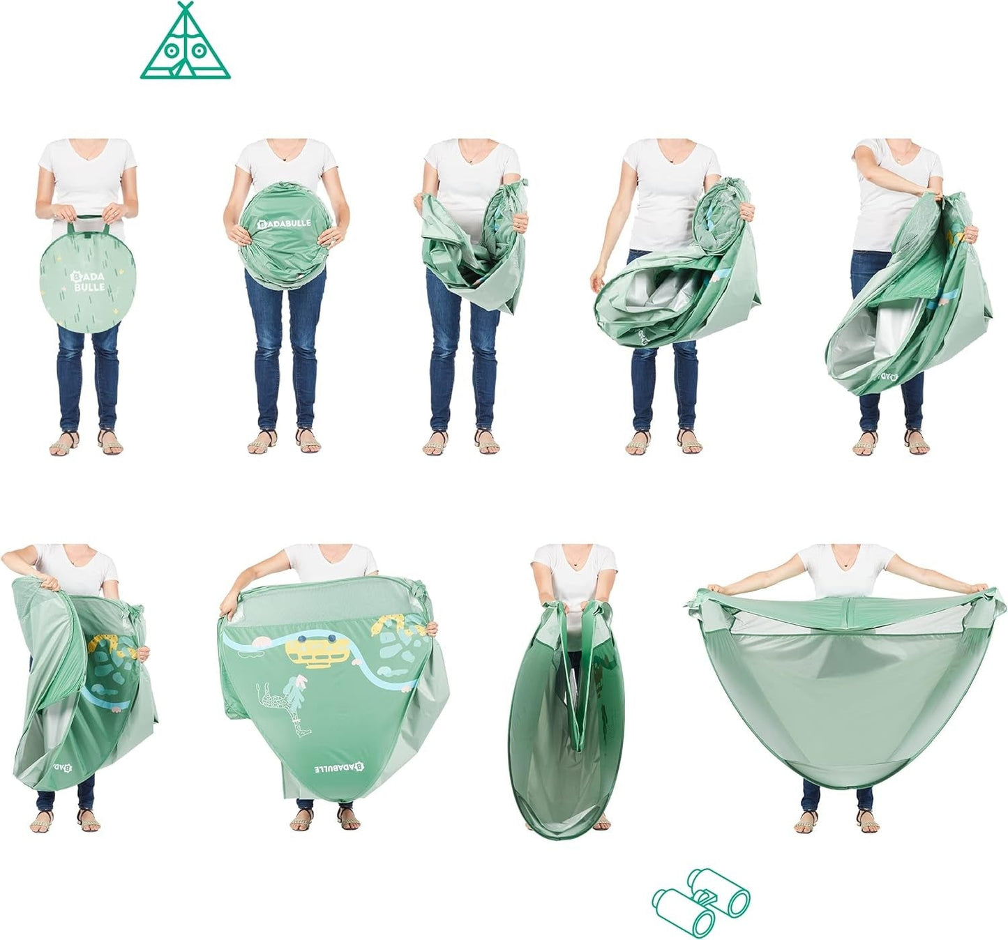 Badabulle Baby Sun Tent with UV Protection UPF 50+ – Portable Baby Sun Shade