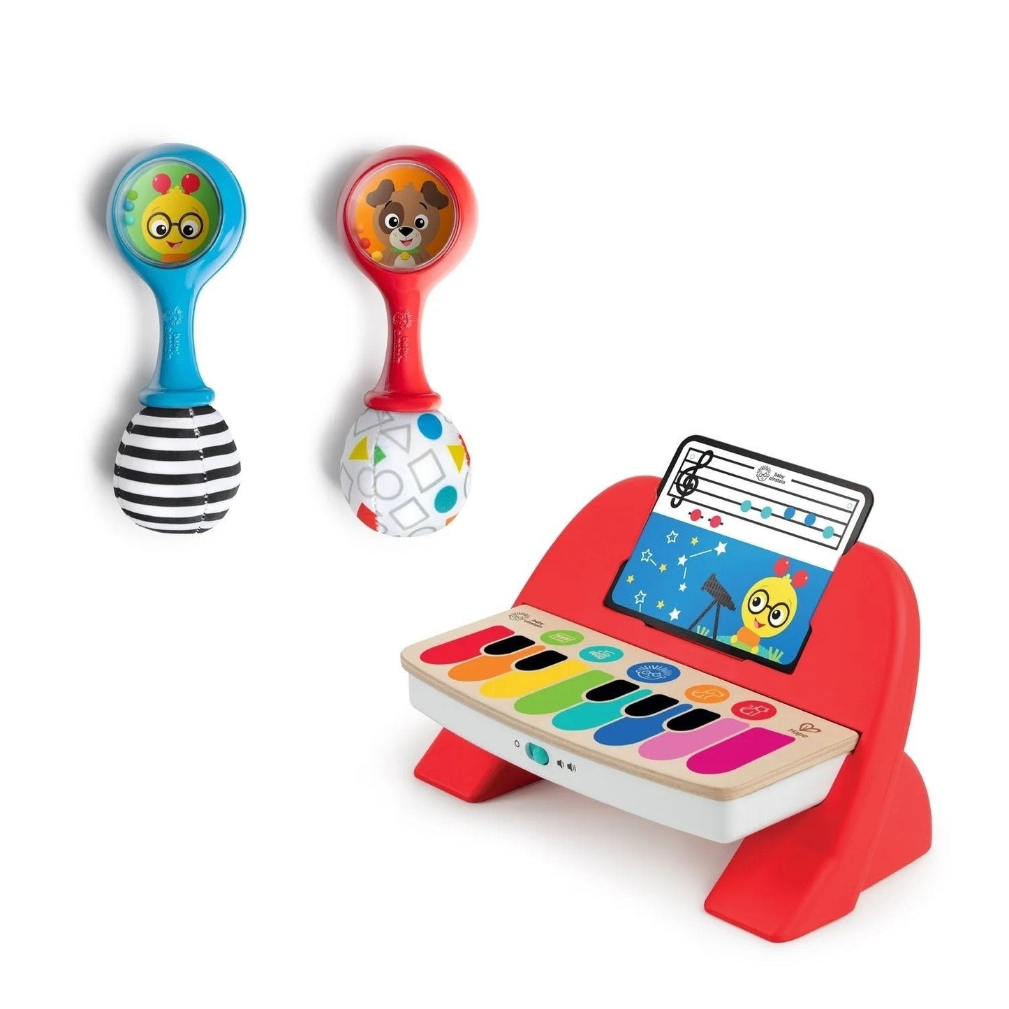 Baby Einstein First Tunes Piano & Shakers Musical Gift Set for Babies Ages 6+ Months