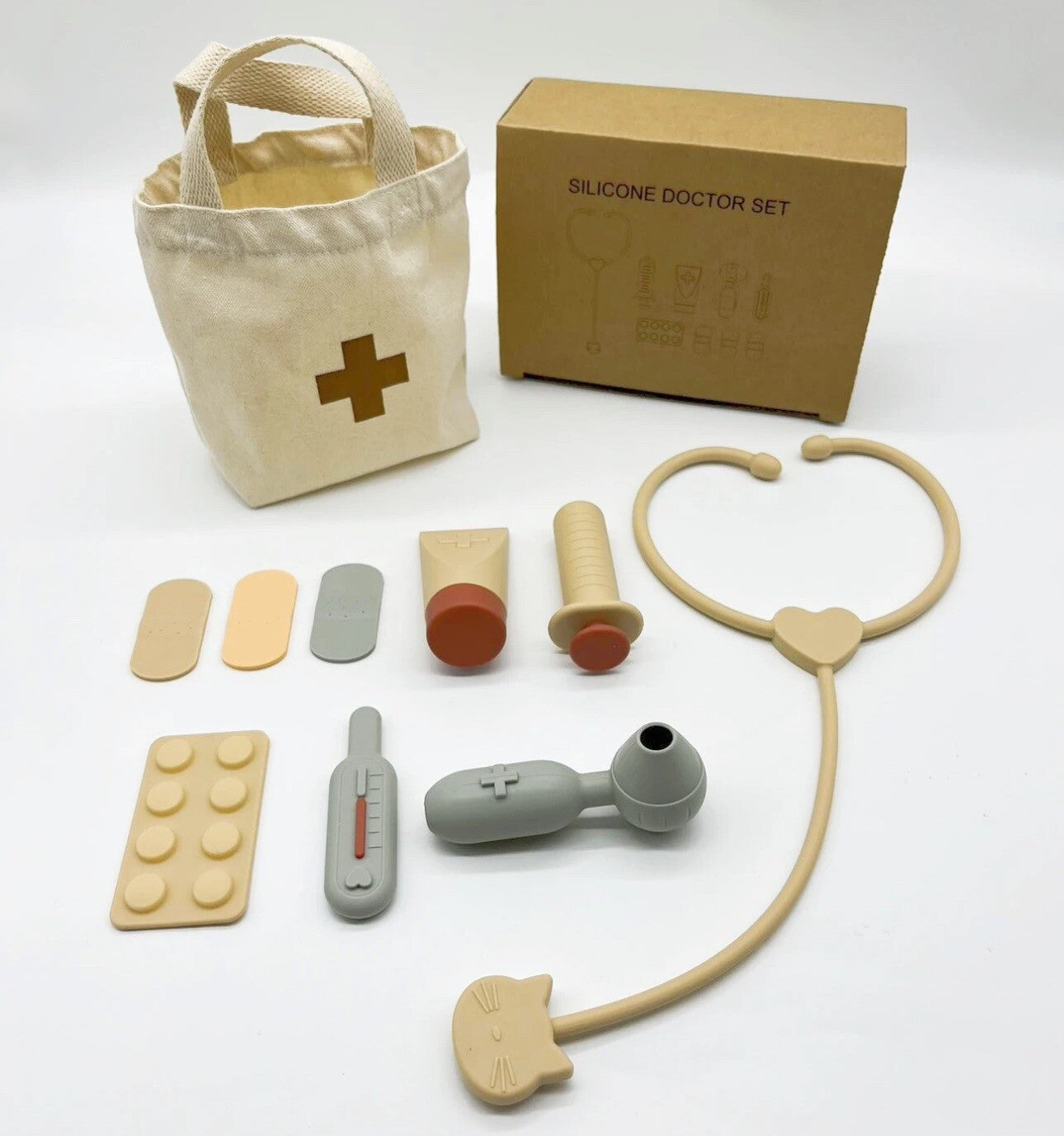 Kids Doctor Play Set – Silicone Medical Role Play Toy Ages 3+
