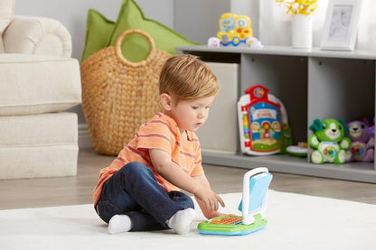 LeapFrog 2-in-1 LeapTop Touch Laptop – Green Learning Tablet for Kids Ages 2+ with 10 Modes of Play