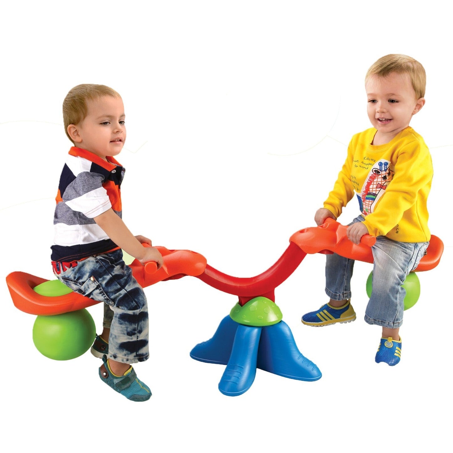 Kids Seesaw Teeter Totter Rotating Outdoor Garden Toy for Children Ages 3+