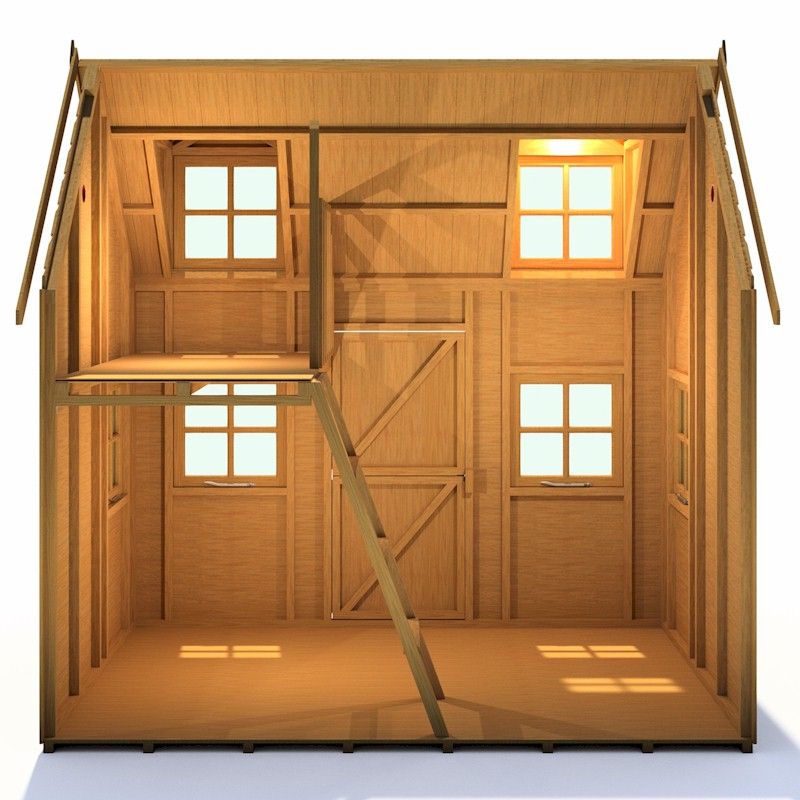 Shire Hatter's House 8x6ft Wooden Garden Playhouse