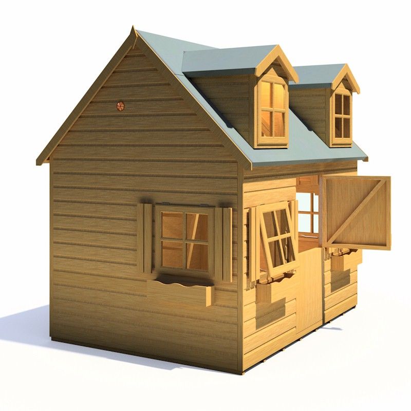 Shire Hatter's House 8x6ft Wooden Garden Playhouse