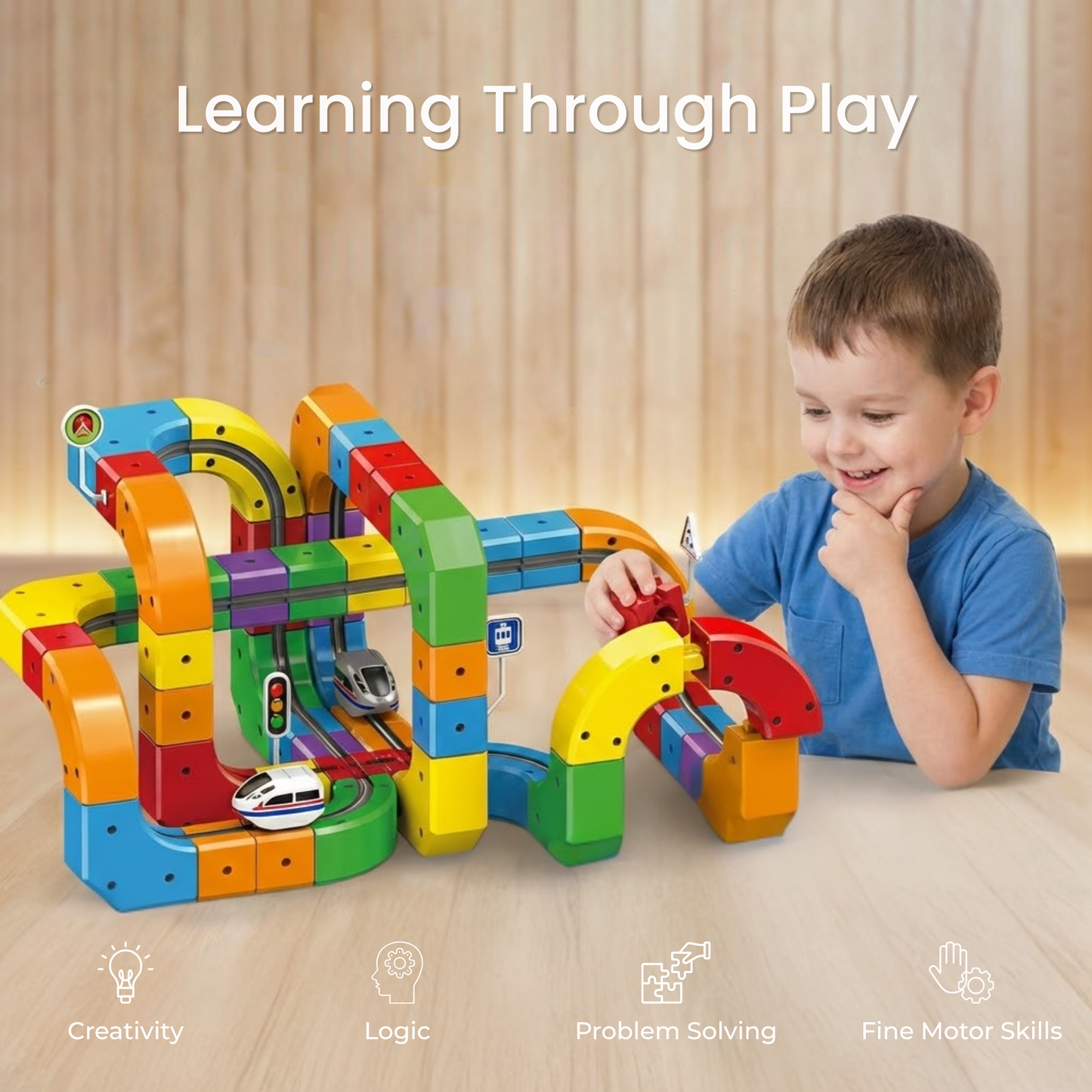 ToyBox™ Magic 3D Train Track – Creative Electric Toy for Kids