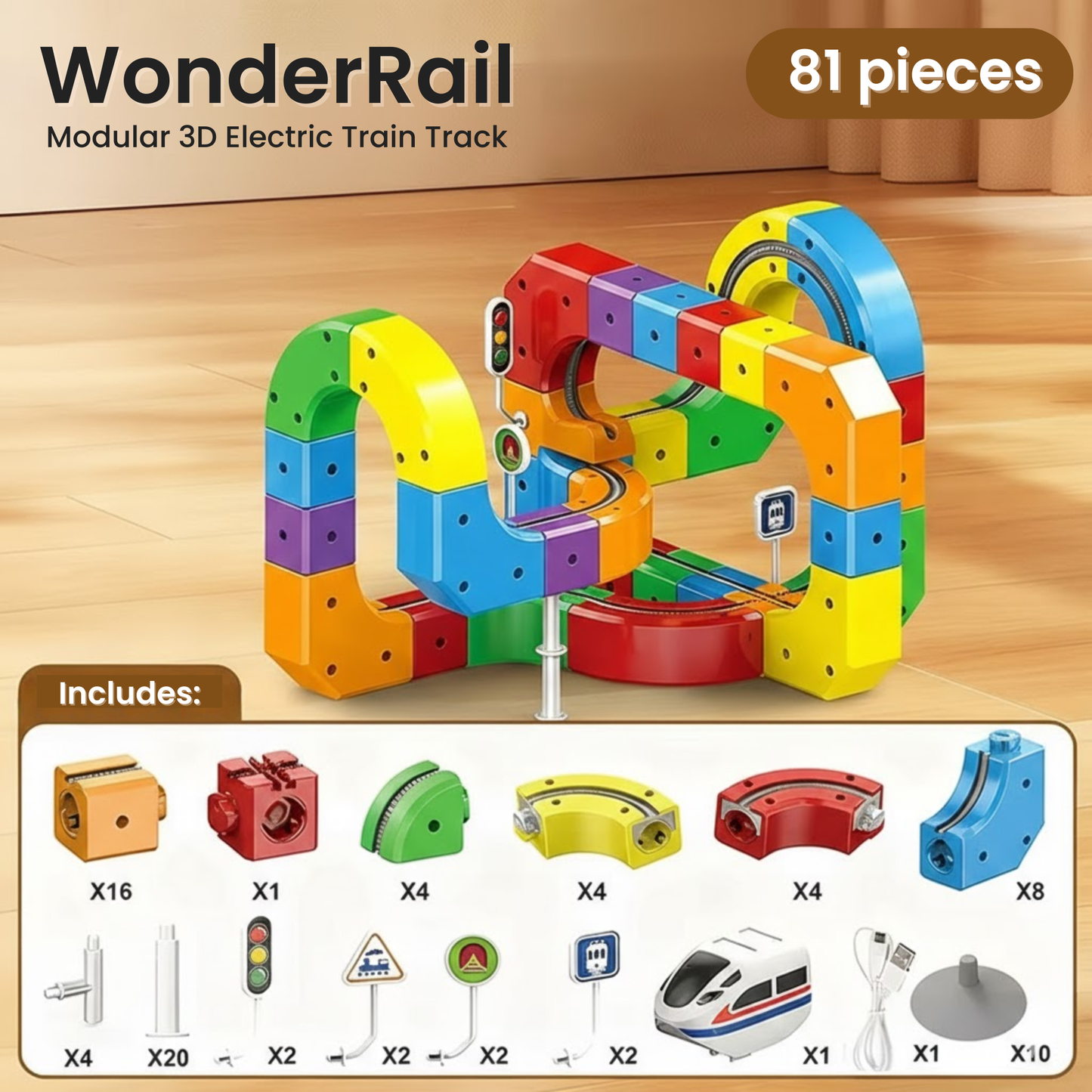ToyBox™ Magic 3D Train Track – Creative Electric Toy for Kids