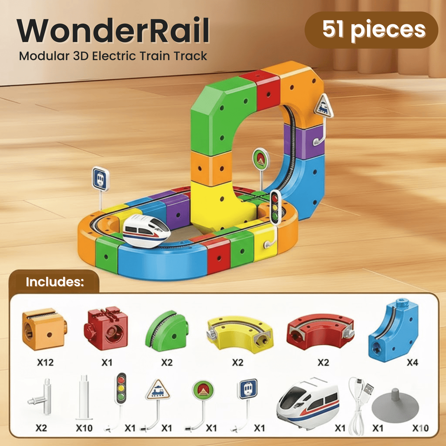 ToyBox™ Magic 3D Train Track – Creative Electric Toy for Kids