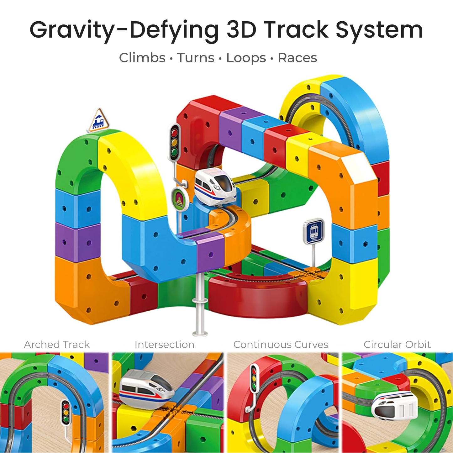 ToyBox™ Magic 3D Train Track – Creative Electric Toy for Kids